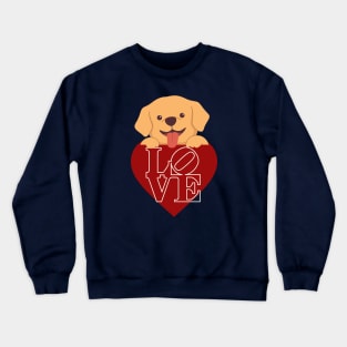 Love Golden Crewneck Sweatshirt